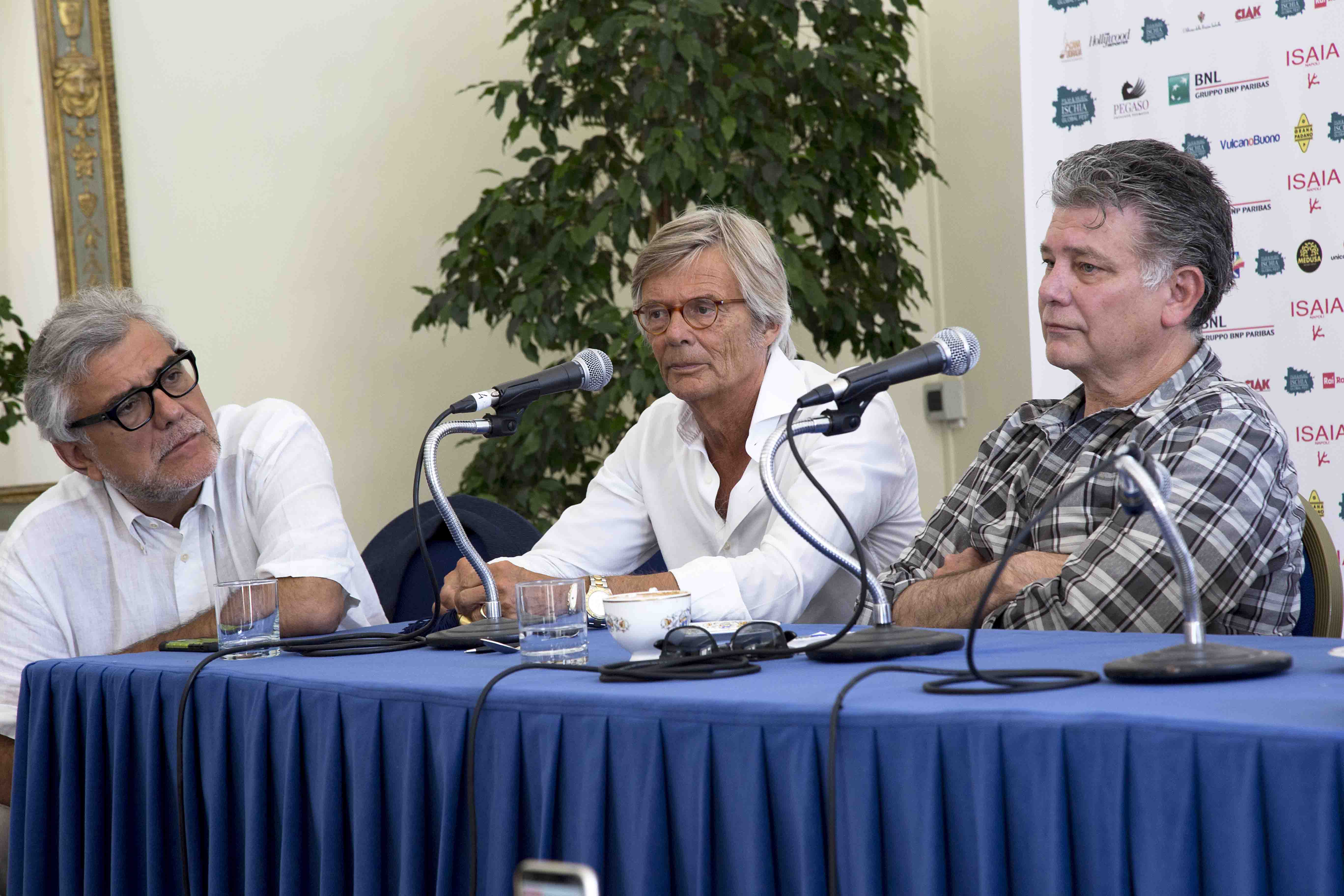 Ischia Global Fest - World Script Market - De Cataldo, Zaillian e August  - conferenza stampa del 17 Luglio