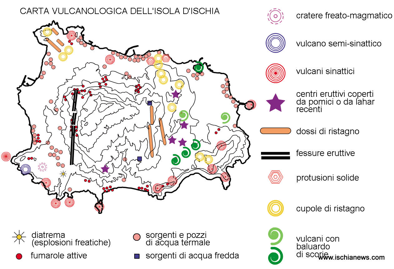 Mappa geotermica dell'isola d'Ischia